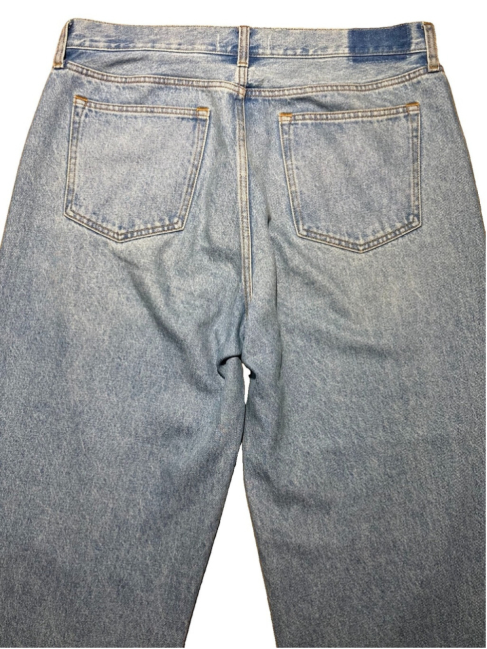 Abercrombie & Fitch 90 Relaxed Jeans 30 Curve Love High Rise Light Wash Wide Leg - Picture 6 of 6